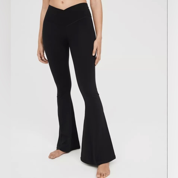 aerie Pants - Aerie Offline Real Me Crossover Super Flare Leggings